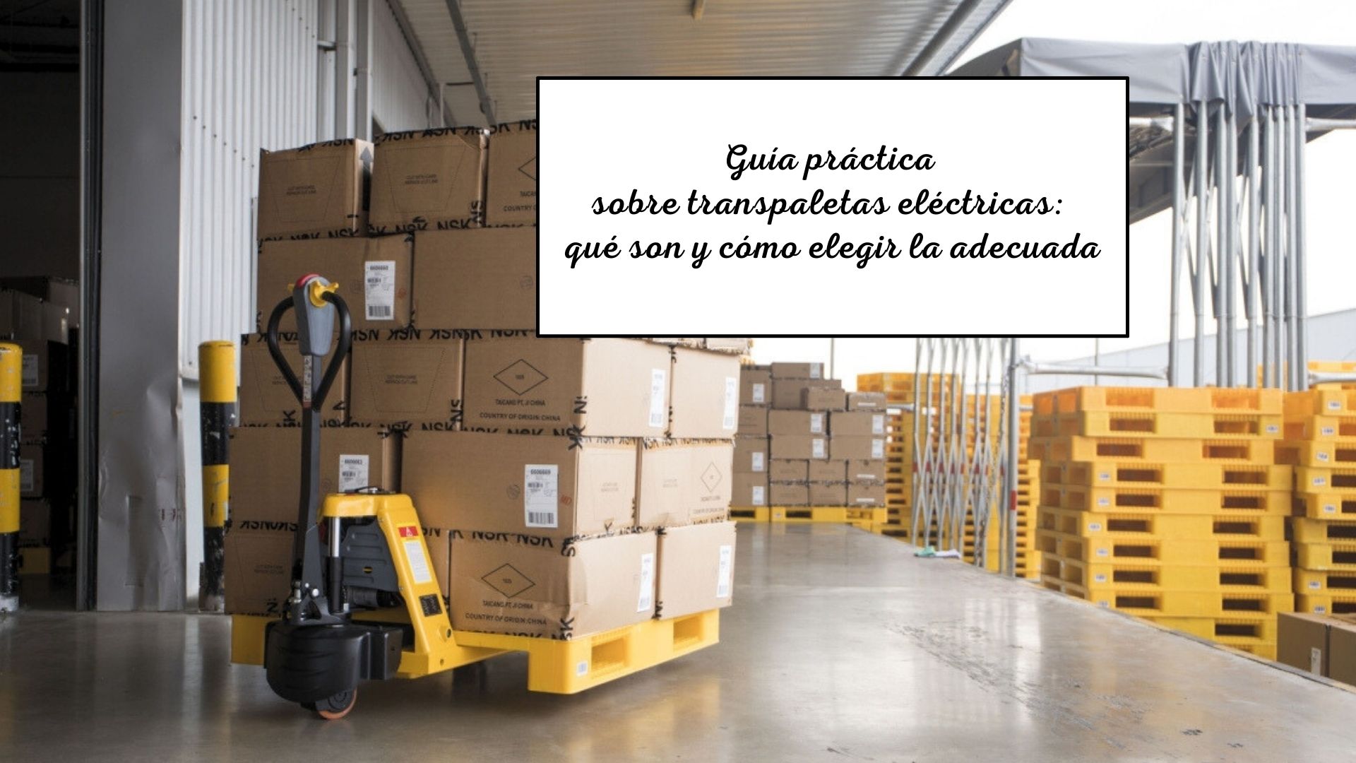 Transpaletas eléctricas